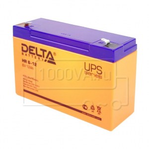 Аккумуляторная батарея Delta HR 6-12 (6V / 12Ah)